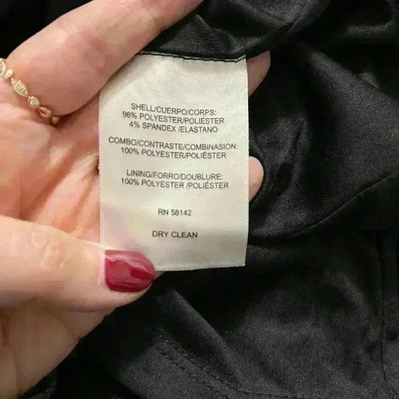 Maggy London Illusion Yoke Crepe Cocktail Dress Size 4 - Picture 4 of 7